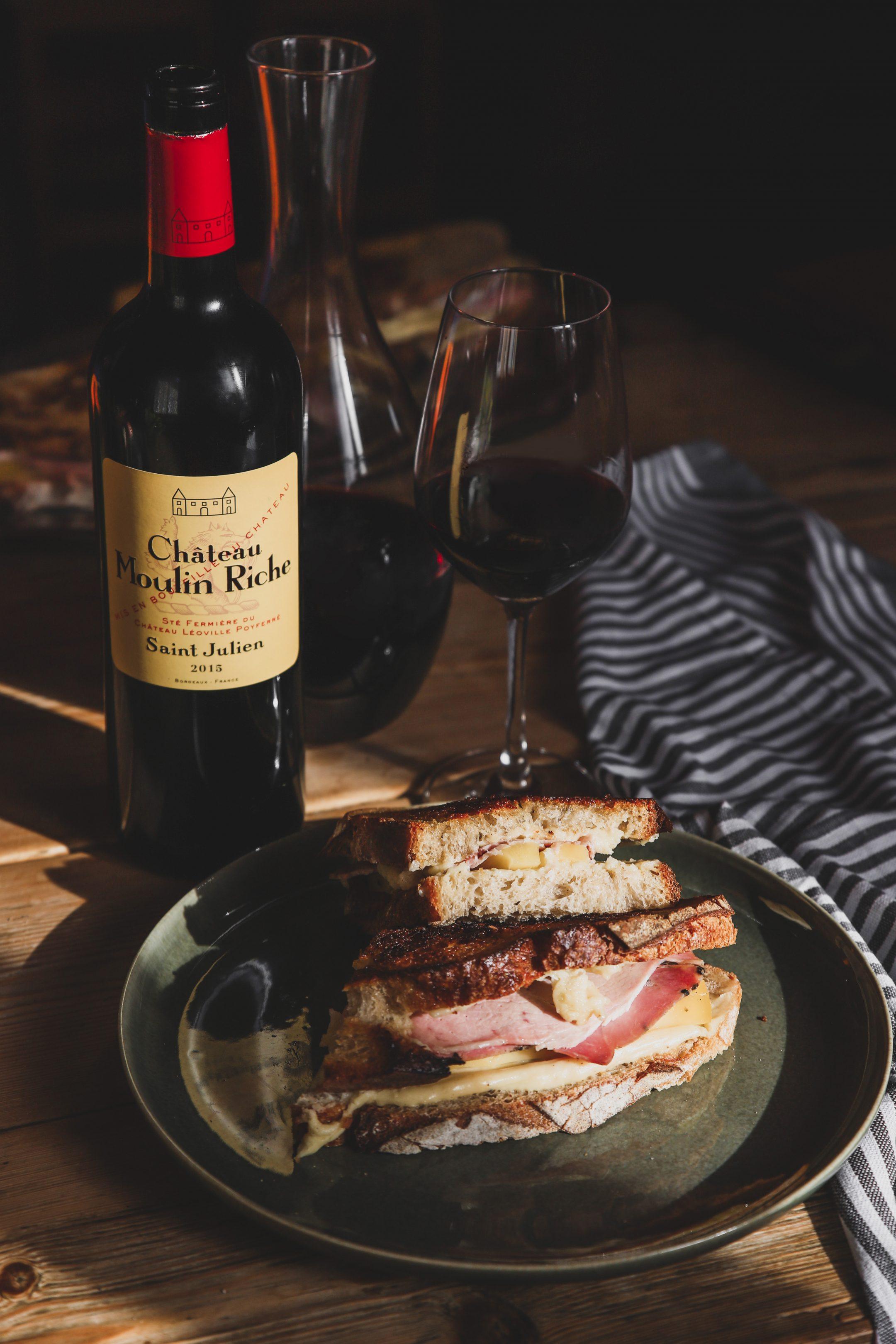 Recette croque-monsieur façon Moulin Riche - Léoville Poyferré